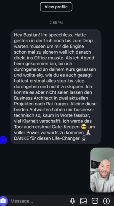 Kundenstimme Chatverlauf